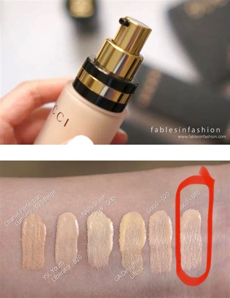 gucci lustrous glow foundation shade chart|gucci luminaires.